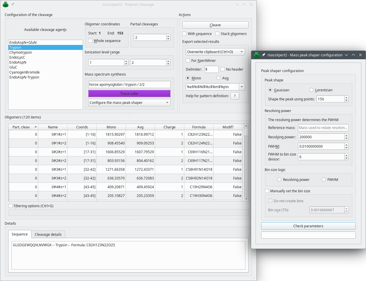Polymer sequence cleavage window