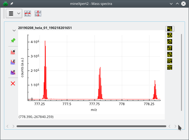 Unusable combination spectrum without binning